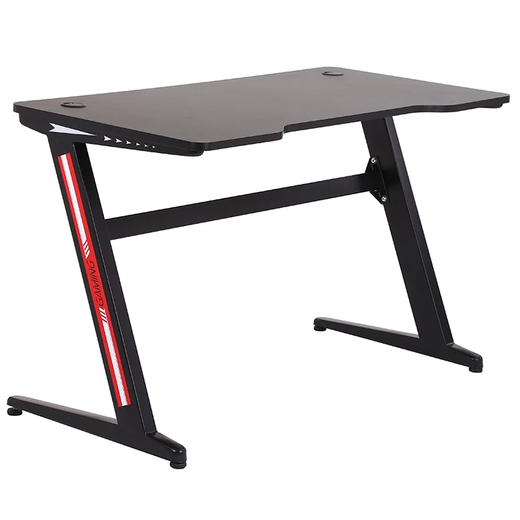 Free Sample Accessories Pc Fold Video Computer Modern Internet Cafe Console Picture Black Gaming Desk