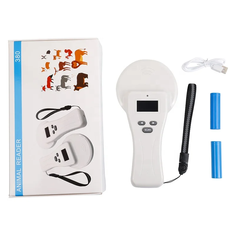  CMRFID RFID Animal Pet Microchip Reader Scanner animal glass tube reader handheld with magnifying