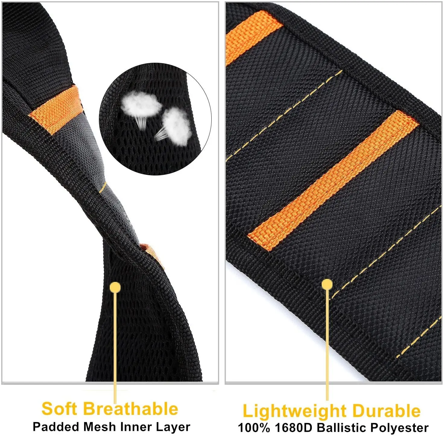 Super Strong Magnetic Wristband with Strong Magnet Hold Screw Nail Fastener and Small Tools