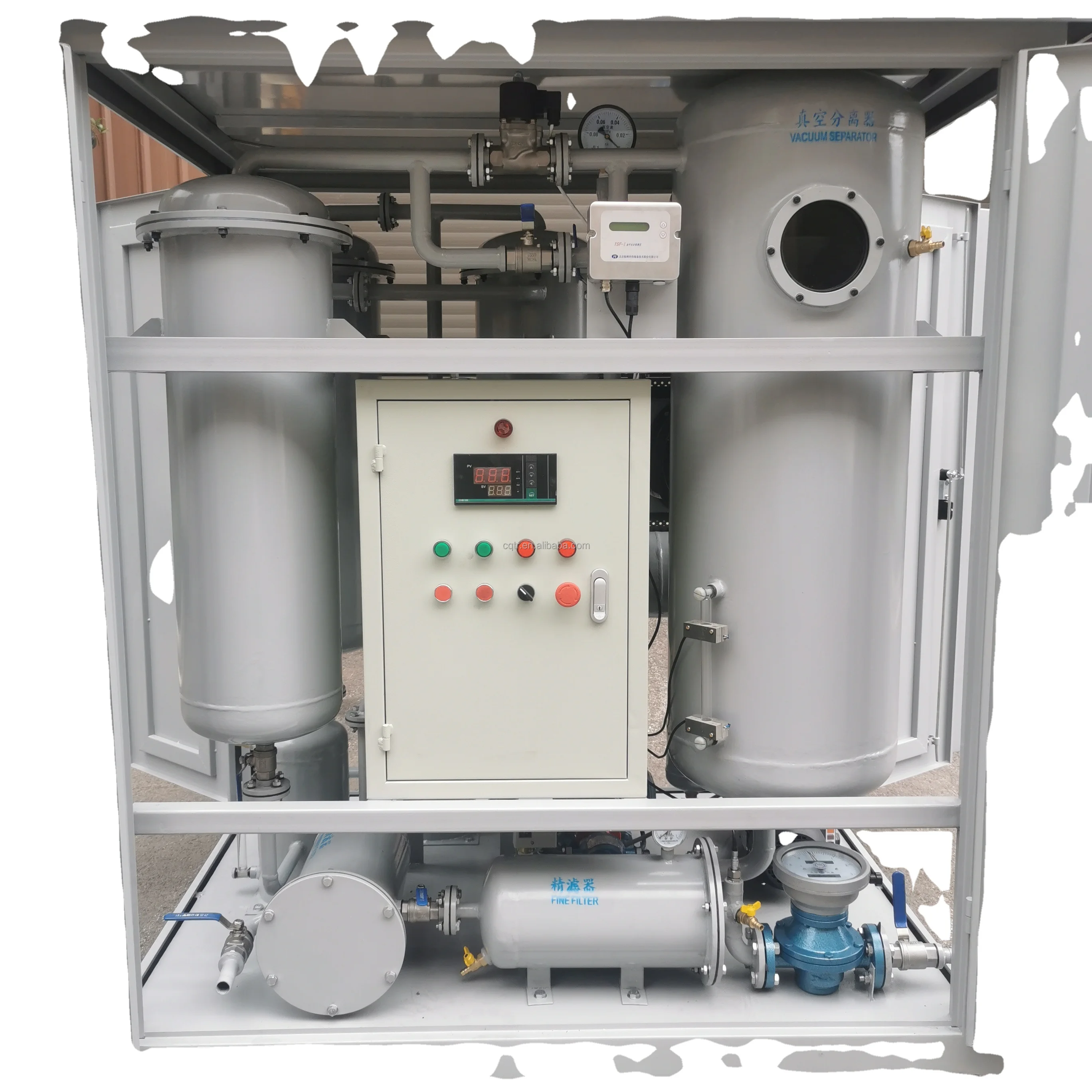 Turbine oil  and  Hydraulic Oil Purifier System to remove water and particles