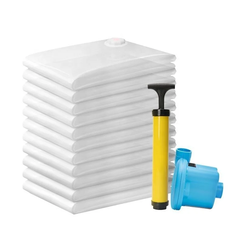 Custom Premium Household Strong Space Saver Vacuum Compression Cube Storage Seal Bag For Clothes