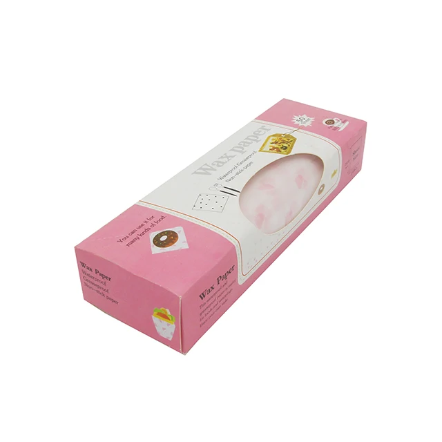 
New products food grade printing greaseproof wax paper for food packaging 