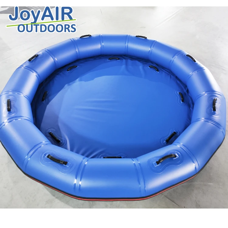Inflatable Swim Raft Games blue color 4 person family white water rafting tube round water park raft For super fibreglass Slide