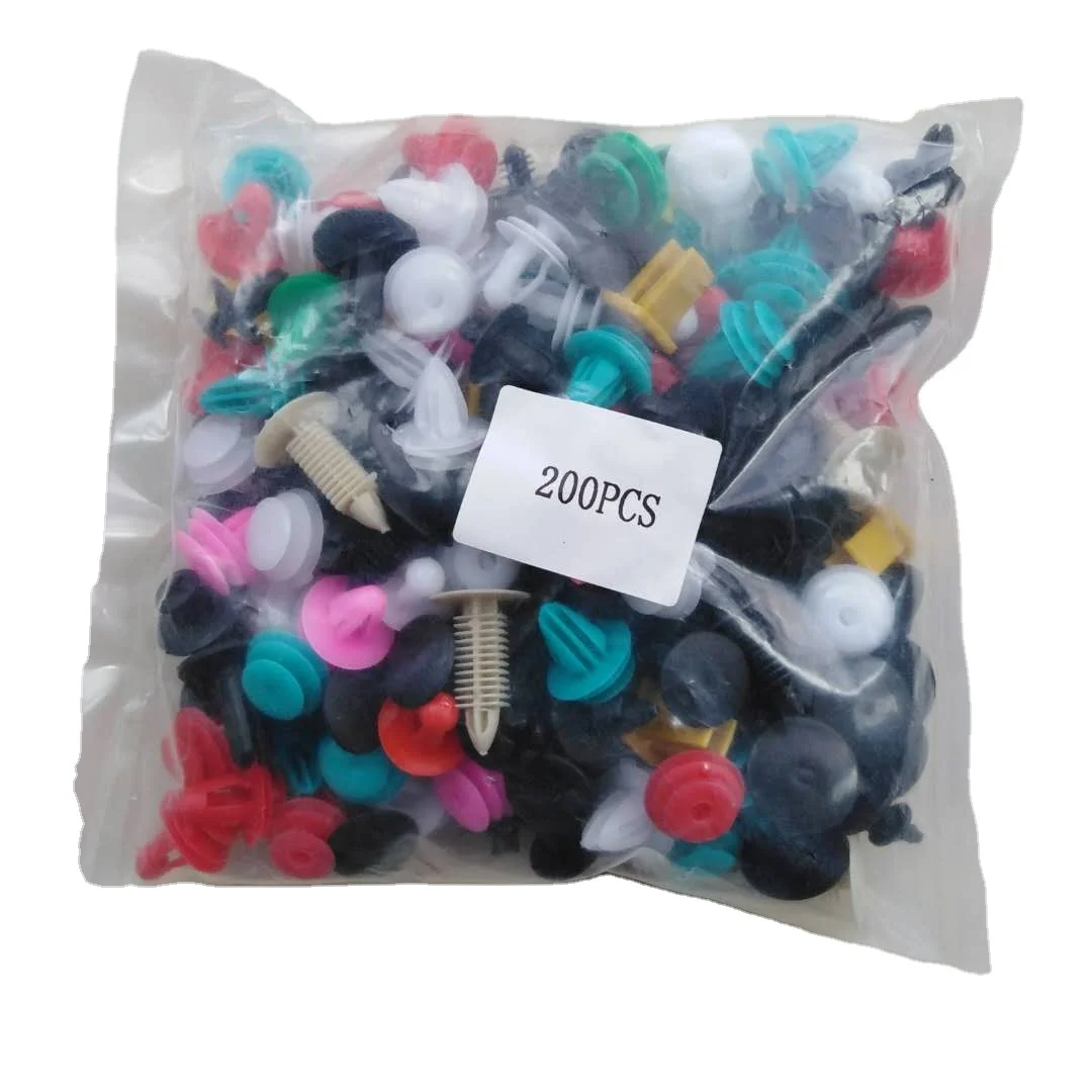 200 шт./пакет смешанные клип автомобильный автокрепежи и бампер Крепежная