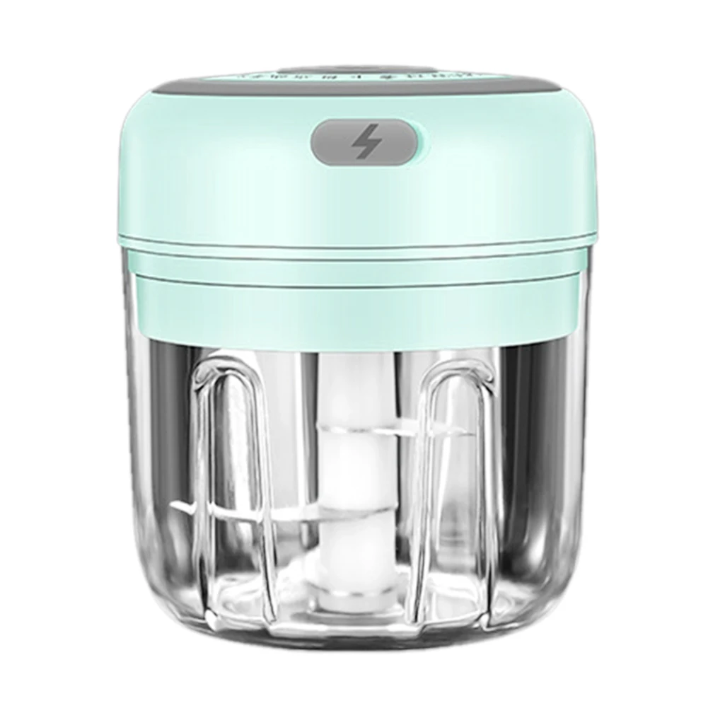 JJ-0001 250ml Wireless Electric Meat Grinder Electric Mini Garlic Crusher Kitchen Mashing Tool