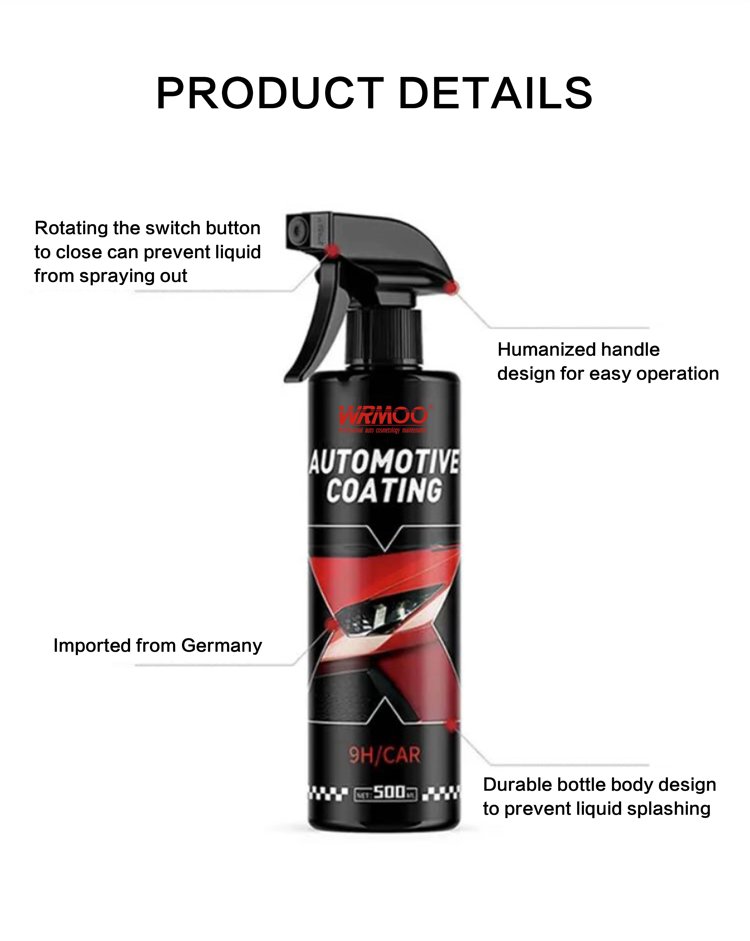 High gloss 10H Car ceramic coating car polishing wax anti-scratch crystal Waterproof liquid