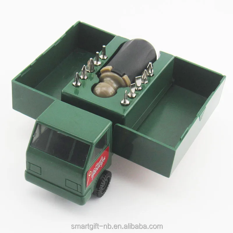 Truck Shape  screwdriver tool  kit set with Light LED for insurance company gift  custom logo