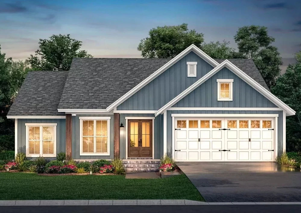 Prefab Steel House Home modest-sized 3-bed farmhouse In America bungalows made of esp sandwich panel