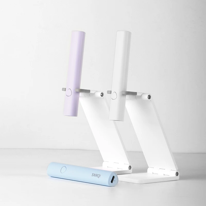 whole sale 3W rechargeable cordless curing handheld mini uv led nail lamp with stand