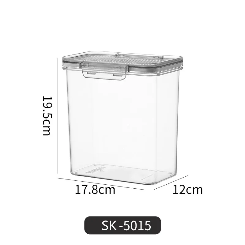 Eco-friendly food container transparent quality storage boxes PETG stackable plastic organizer