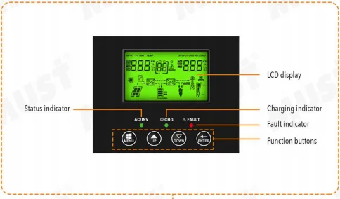 Inverter 12v 220v 3000w off grid solar inverter inside 50a PWM controller