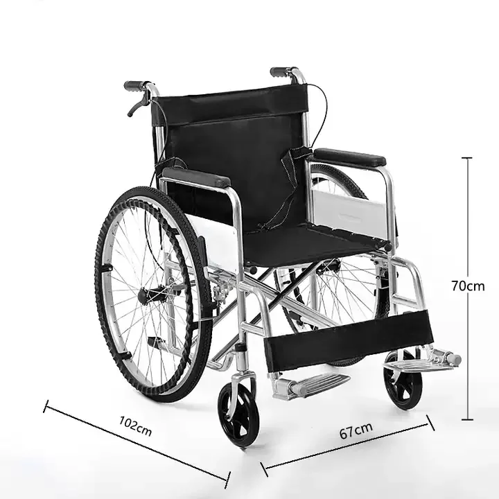 medical manual cheap foldable lightweight wheelchair handicap patients disabled wheel chair