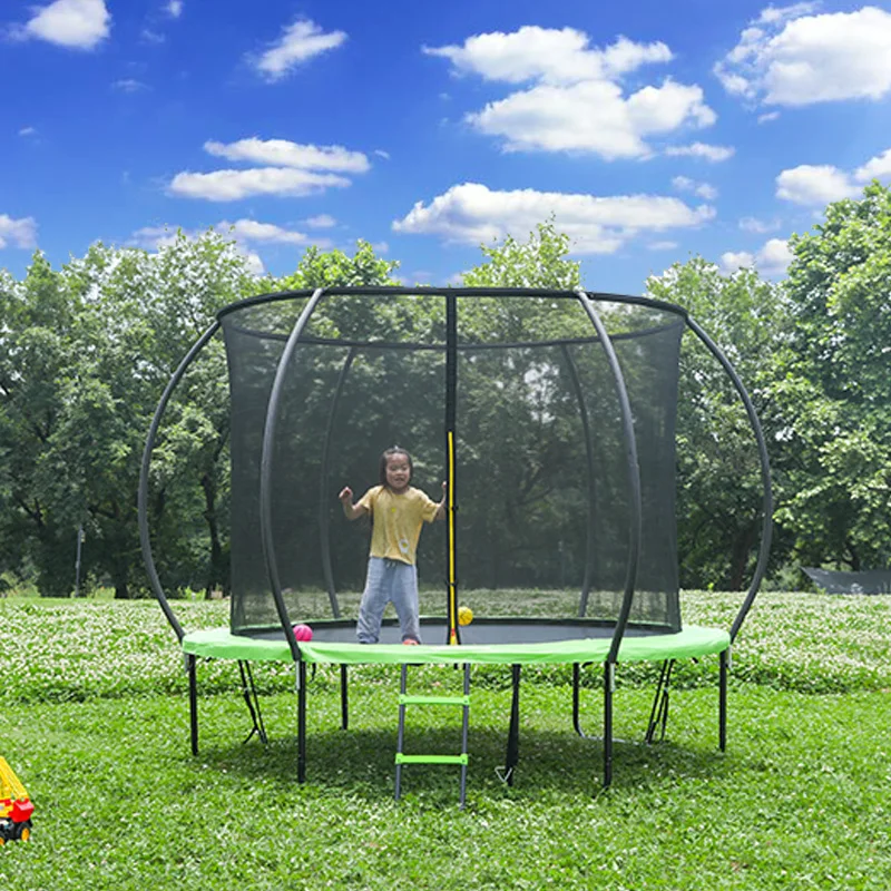 Zoshine Jumping Bungee Trampoline Rebounding Trampoline Bed with Basket Hoop and Safety Net for Sale