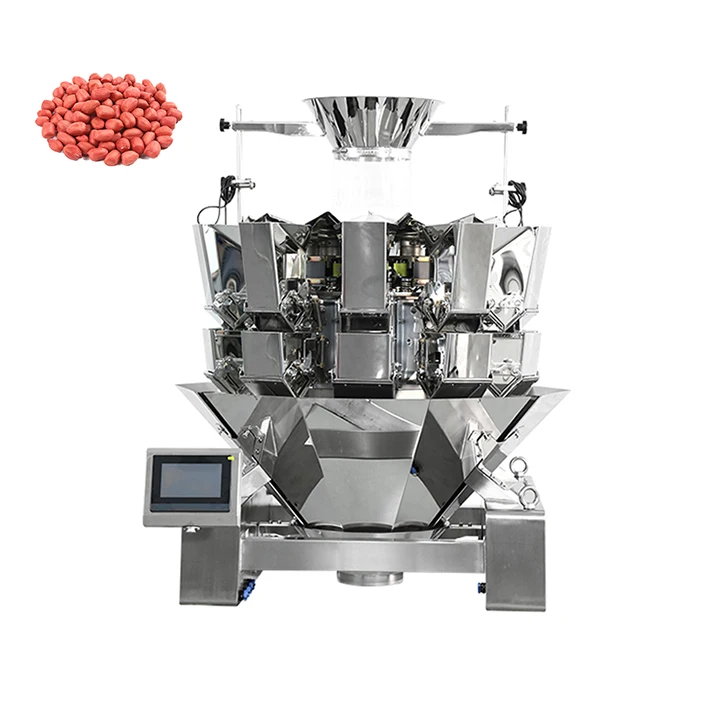 Intelligent tea popcorn premade bag packing machine 10 head multihead weigher with 2.5L Hopper