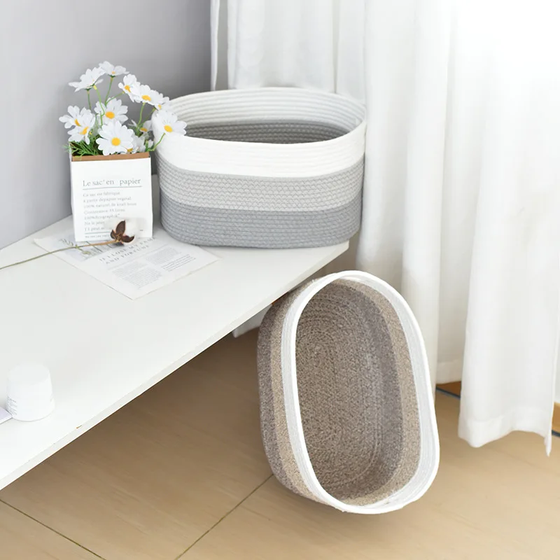 Корзина для детской комнаты корзина игрушек с ручкой тканые корзины хранения 