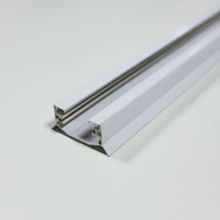 Hot cross-border sale black square straight connector for 2 wire LED lighting track connect