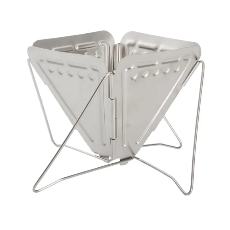 Reusable Camping Outdoor Stainless Steel Cafe Cone BrewDrip Pour Over Coffee Filter Holder with Stand