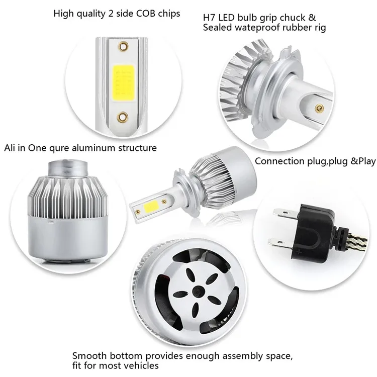 Factory Price Led Dual Color C6 Golden Body 881 880 Cob Led Chip 6000K 65000K Suitable For Cars