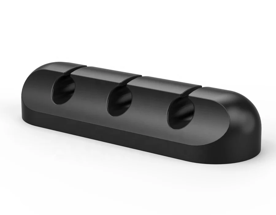 Силиконовый органайзер для кабеля NLZD, гибкий держатель кабеля USB, зажимы для кабеля