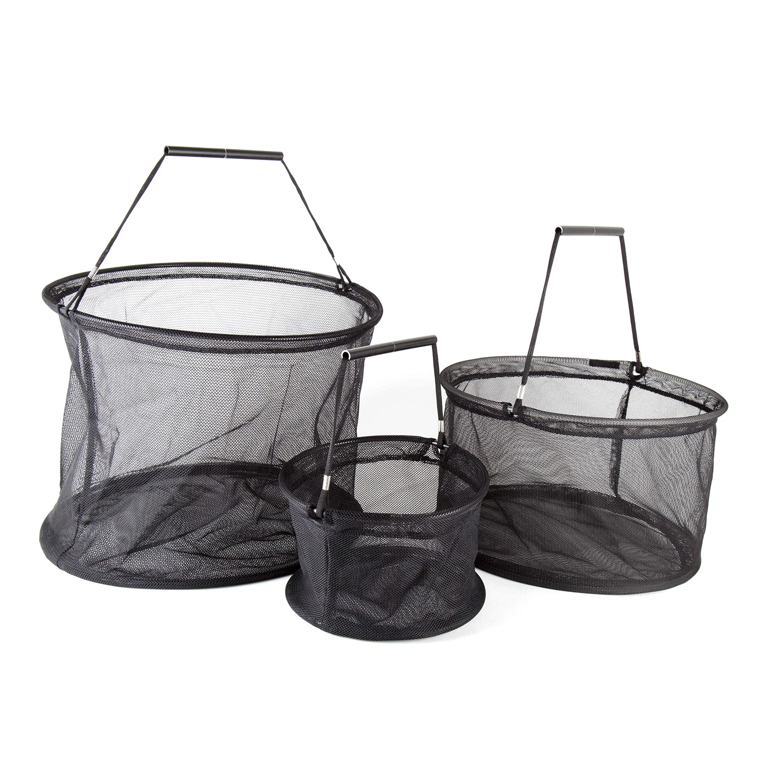 Carry Shopping Basket Round Net Basket Storage Rack,