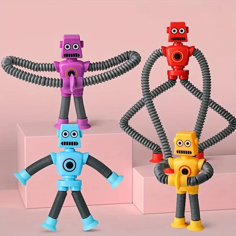 Variety Robots Technology Suction Cup Toys Educational Creative Decompressing Small Toys Christmas Halloween Kids Gift Wholesale