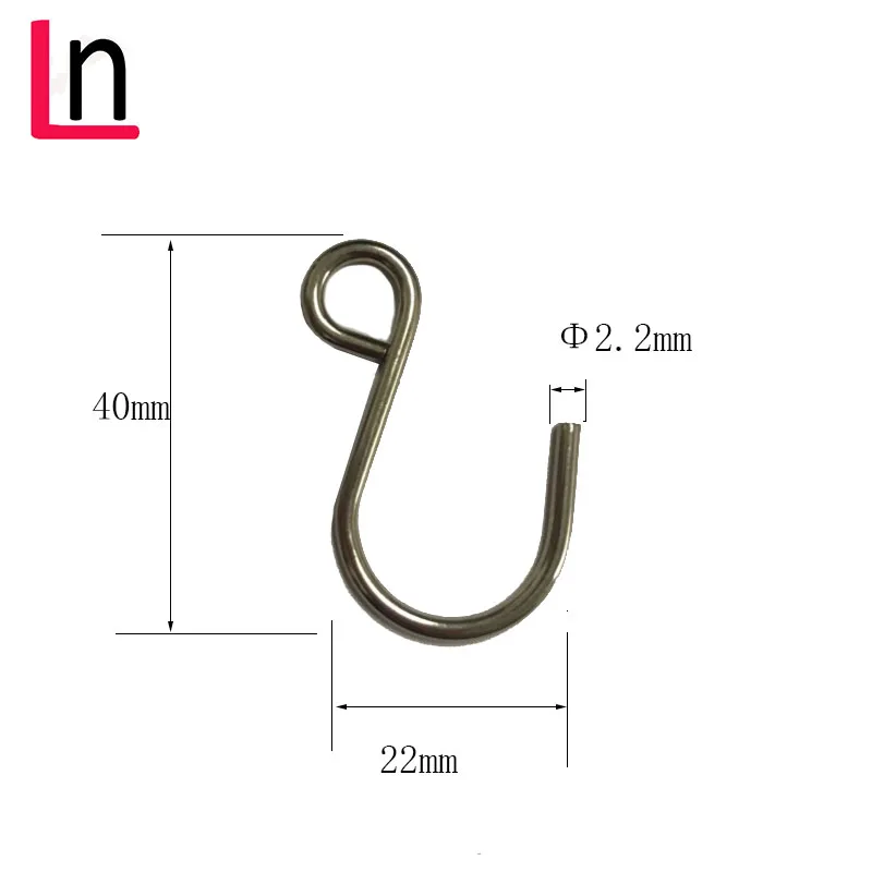 Hanging wire rope for panel lamp with hook