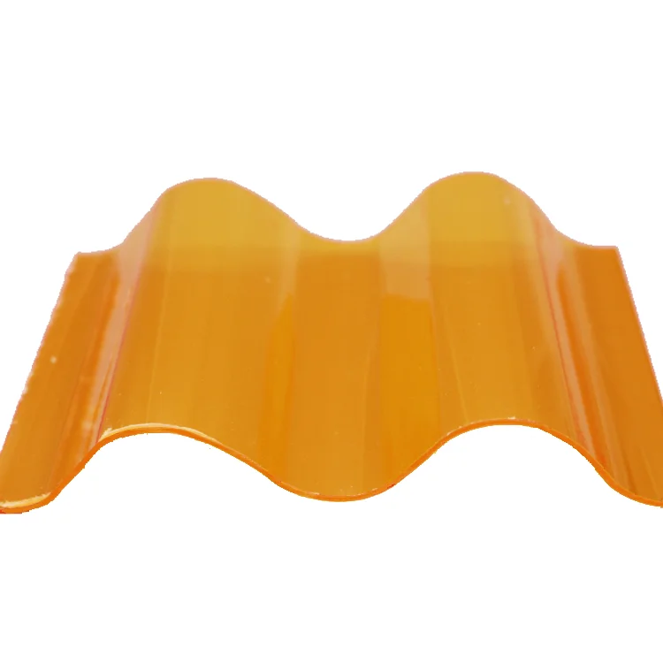 Flexible Clear Plastic Roof Covering Transparent PC Corrugated Plastic Roofing sheet