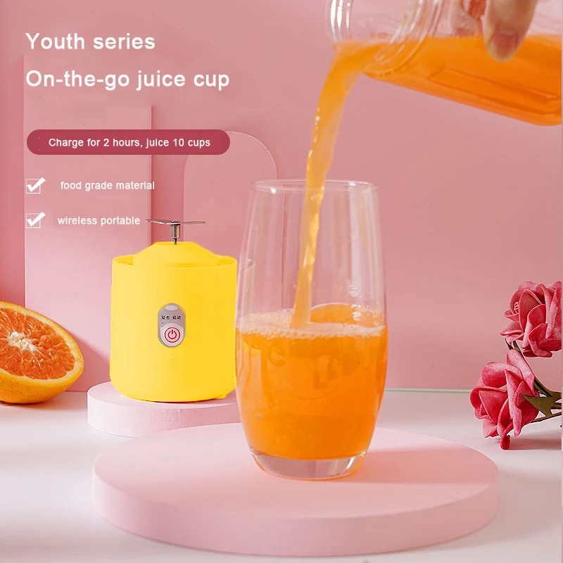 Wholesale 500ML Electric Juicer Smoothie Blender Cup Mini Portable USB Blenders Wireless Press Juicers Charging Hand held Juicer