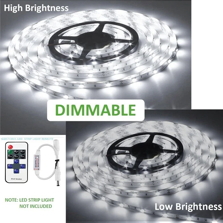  DC5-24V 12В/144 Вт 24В/288 11Key LED Мини RF беспроводной Одноцветный контроллер с разъемом постоянного