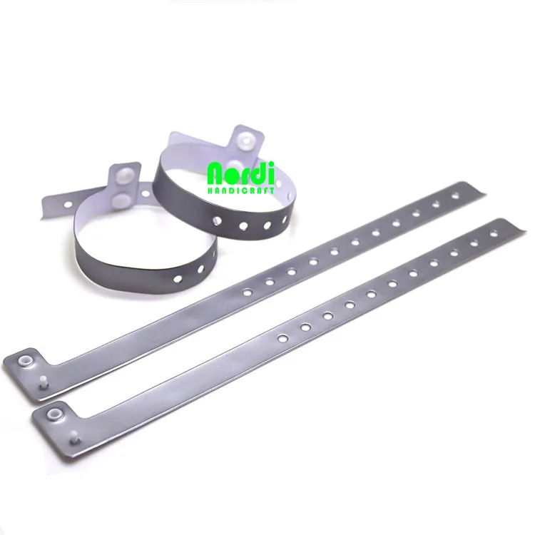 Professional Manufacturer Disposable Plastic Event Party Hospital PVC Vinyl Coated Wristbands