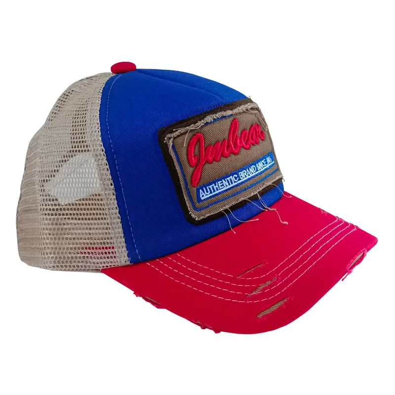 Myrimony customized applique full mesh 5 panel neon 3D embroidery snapback sports trucker cap hat