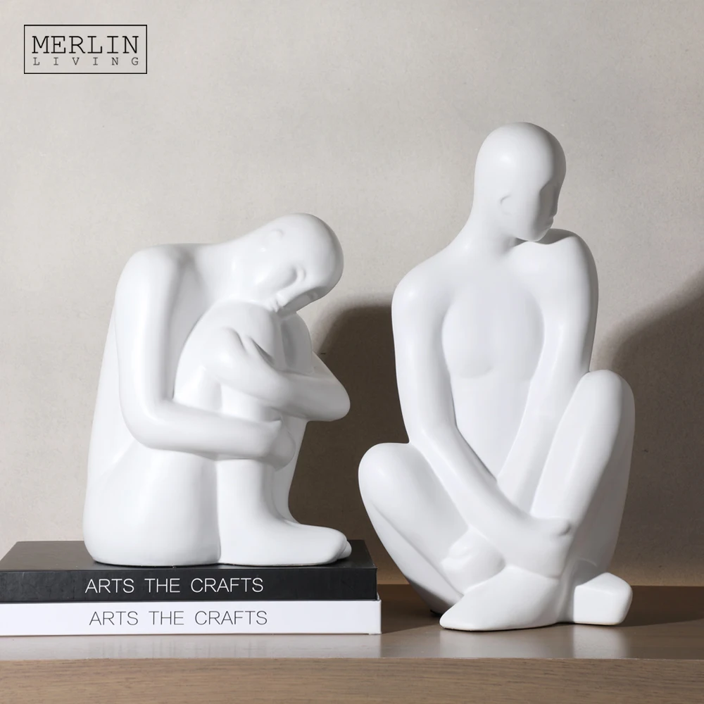 Merlin Living Home Decor Figure Desktop Ceramic Decoration For Hotel Decoration Chaozhou Ceramic Wholesale Factory