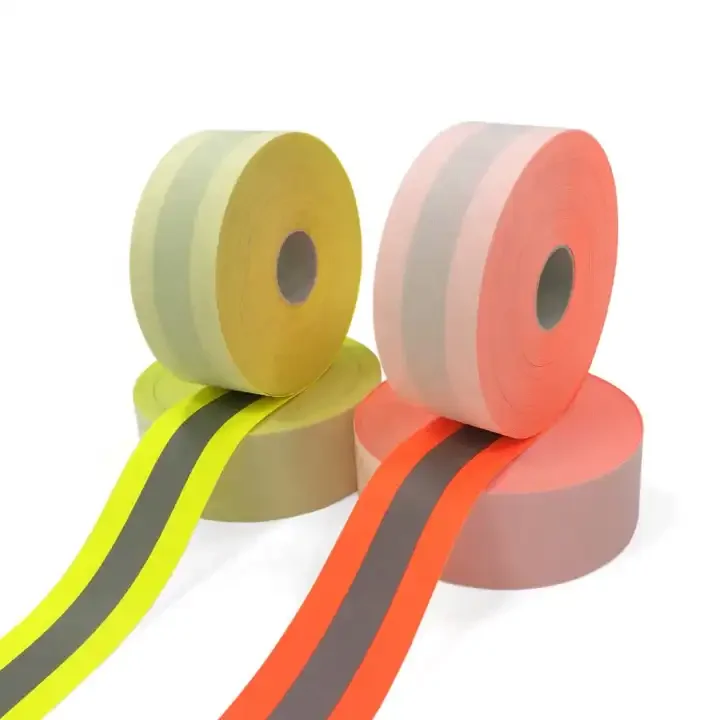 Fire resistant flame retardant sew on reflective fabric anti fire reflective material reflective tape for uniform firefighter