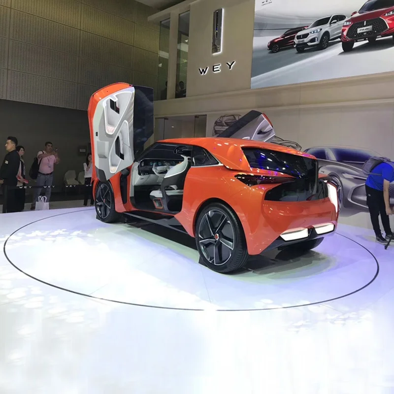 Customizable 360 Degree Car Parking Turntable Car Rotating Platform For Garage Display Photograph