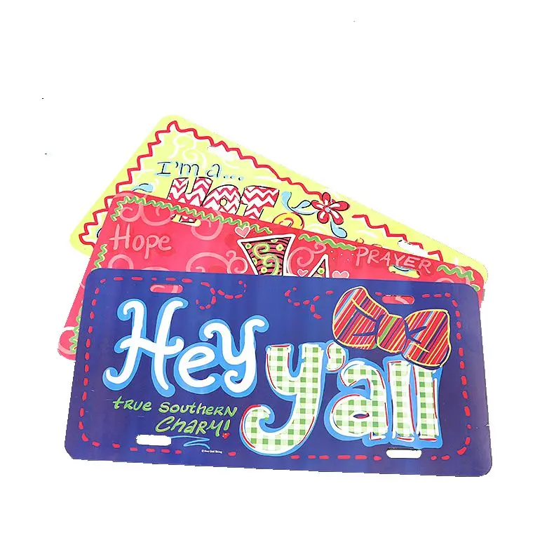 Australia standard  custom signs remote car  Aluminum Car blank number license plate