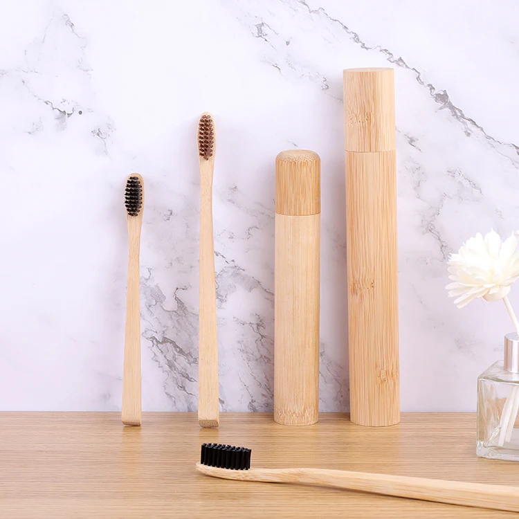 Natural Biodegradable Organic Eco Friendly Supper Soft Hotel Bamboo Toothbrush With Toothpaste