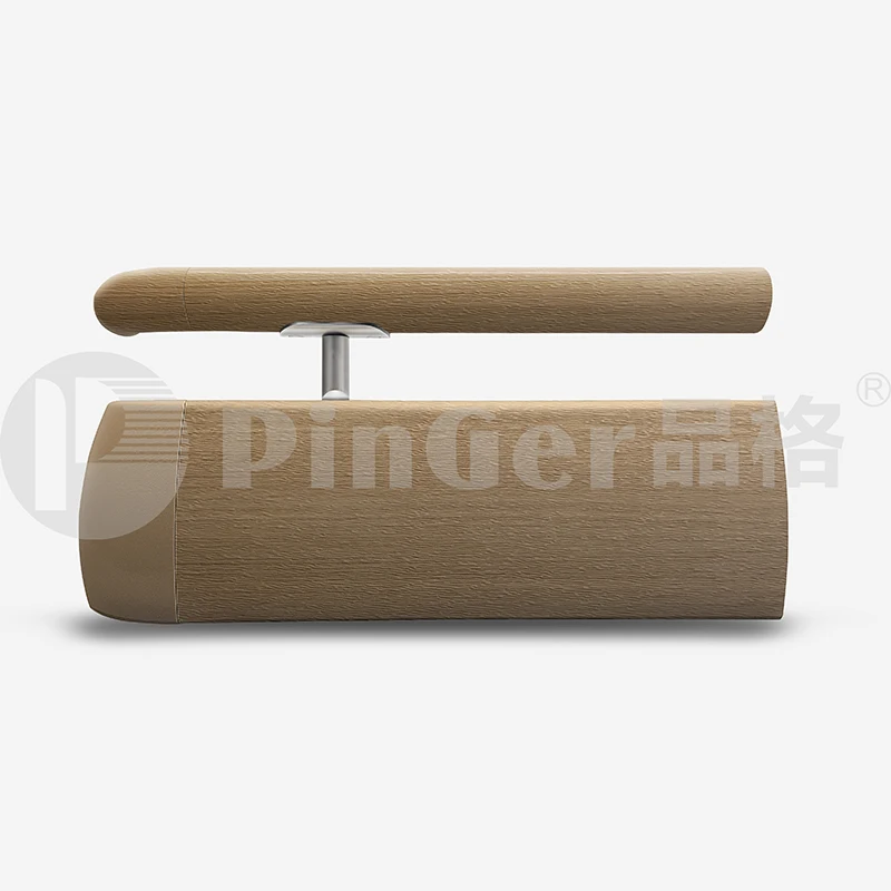 PVC handrail in hospital corridor secure wall rail