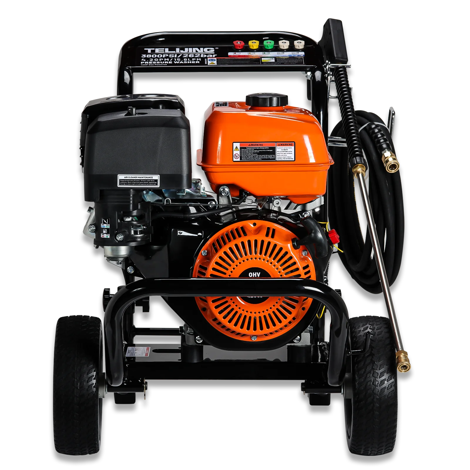 OHV 4000si/275 бар 420cc 4 stoke с воздушным охлаждением бензиновая Автомойка высокого давления триплексным насосом для личной промышленности