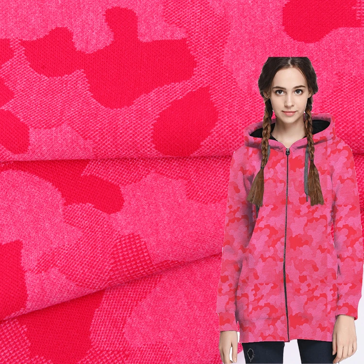 Новейшая ткань из полиэстера вискозы спандекса с камуфляжным узором для худи спортивной