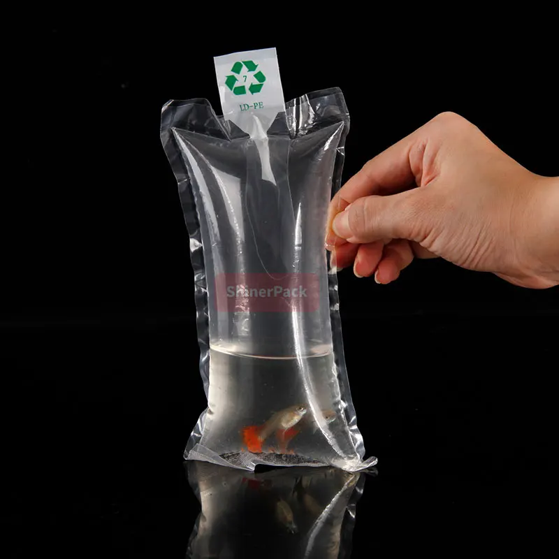 Factory Hot Sale Live Fish Packing Air Cushion Bag Filling Packaging For Seafood Living Fish