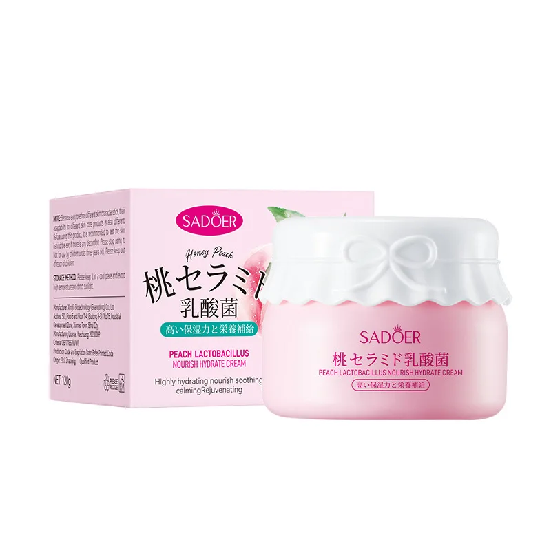 Moisturizing and moisturizing water blasting cream Peach lactobacillus nourishing face cream