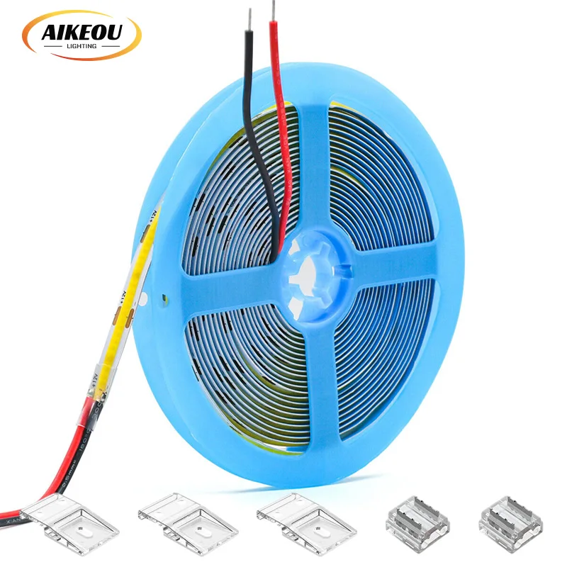 Tape Dimmable 8W 14W/M Flexible Lights DC5V Rope 320LEDs 8MM 10MM Smart COB LED Strip Light