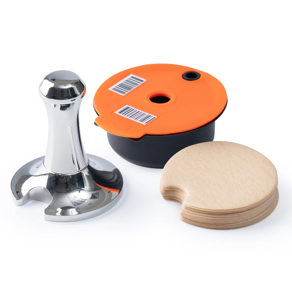 Capsule Rechargeable Tassimos Coffee Tamper Mat Stainless Steel Modern Coffee & Tea Tools Plastic Knock Box Coffee 51*51*60mm
