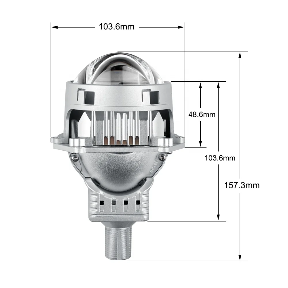 Factory Wholesale LED Car Lamp Osram Retrofit Headlight 3.0 inch Bi-led Projector Lens with Laser for Car