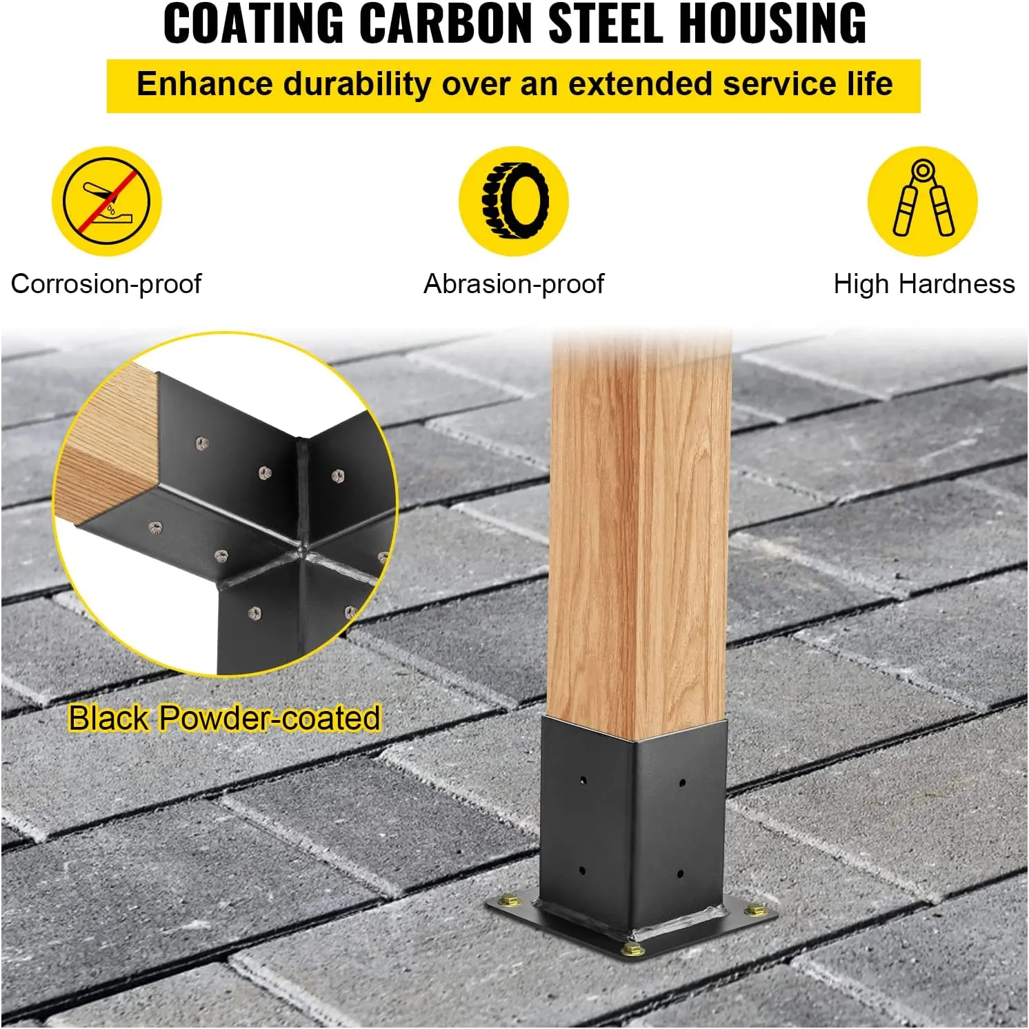 Stand Kit Woodwork for Outdoor 3 Way Right Angle Corner Bracket Elevated Wood Metal Iron Carton Box Powder Coating Garden Fence