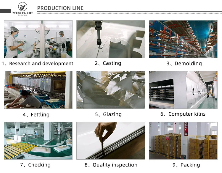 Раковины для сосудов Столешница из мраморного камня Керамическая раковина мытья рук Ванная комната Раковина
