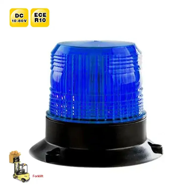 12v 24v R10 Revolving Crane Traffic Strobe Emergency Beacon Flashing Warning Light For Truck Forklift Tractor