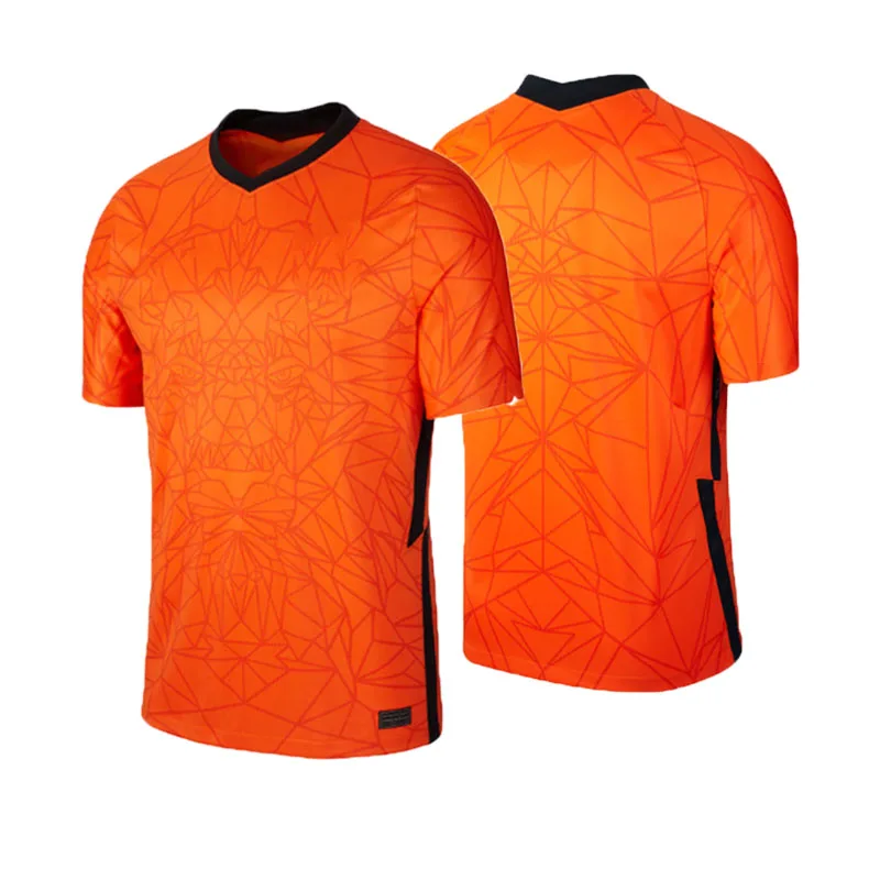 Оптовая продажа, индивидуальная Футбольная форма голландской национальной сборной для взрослых и детей, футболка с индивидуальными номерами логотипа