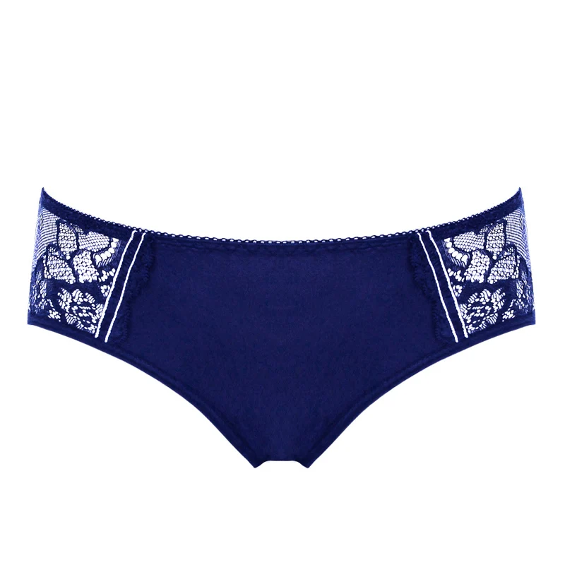 Guangzhou factory paerlan black women lace underwear nylon panties