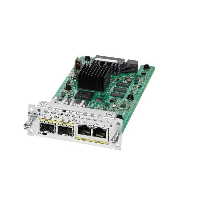 NIM-2GE-CU-SFP хорошую скидку New in контейнер под элемент питания 2-порт Gigabit Ethernet WAN сетевой интерфейсный модуль